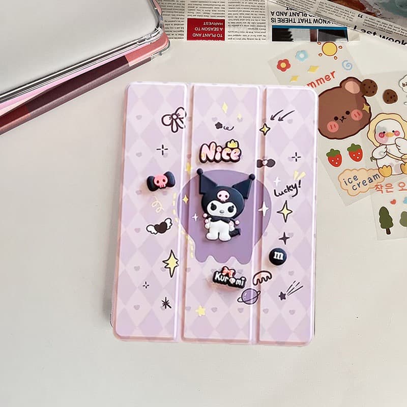 010. เคสฝาพับ สำหรับ Samsung Tab S6 lite/Tab A7 lite/Tab A9 Plus A9Plus Tab S9FE S9 FE Tab A11 A11Plus มีช่องใส่ปากกา รูปที่ 5