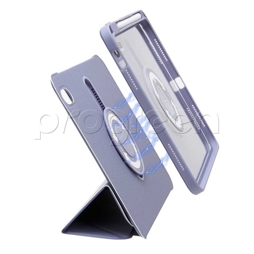 ProGreen Standy Case เคสสำหรับไอแพด Air5 Air4 Air6 Gen10 Gen9 8 7 Pro11 หมุนได้360องศา ถอดปกได้ ปรับระดับสูง-ต่ำได้ รูปที่ 3
