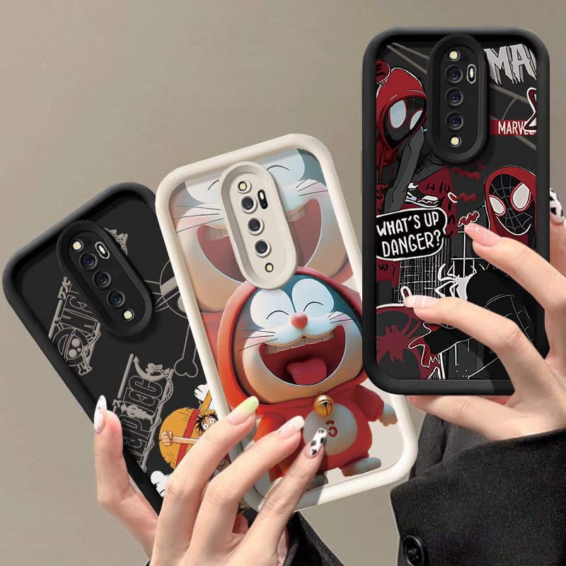 เคส oppo reno2 f เคสโทรศัพท์ลายการ์ตูนกันกระแทกสําหรับเคส รูปที่ 2
