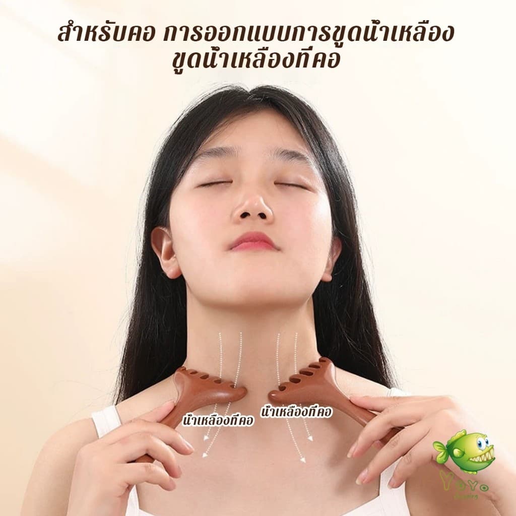 YOYO หวีนวดหัว 6 นิ้ว การดูแลดวงตา เครื่องมือยกกระชับใบหน้า เครื่องมือนวดความเครียด Head massager รูปที่ 2
