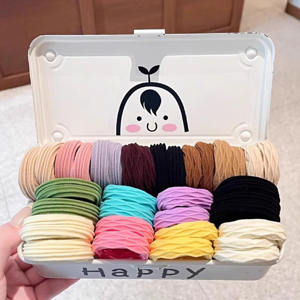 ยางรัดผมสีสันสดใส 10 ชิ้น ยืดหยุ่นสูง ไม่เจ็บผม สําหรับเด็กผู้หญิง ยางรัดผมหางม้า รูปที่ 3