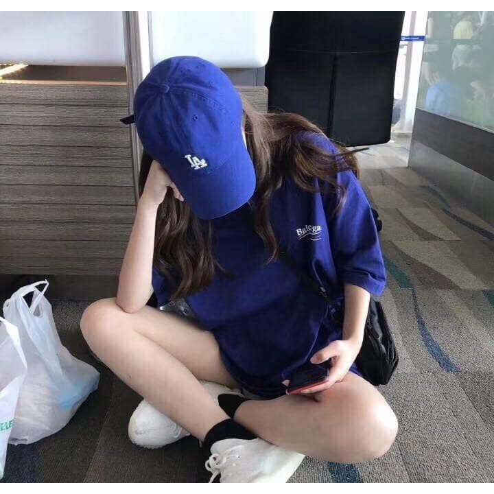 สีสวยมากๆหมวก NY สีม่วงหญิงตาข่ายสีแดงสไตล์เรียบง่ายและหลากหลาย LA หมวกเบสบอลหมวกลำลองเกาหลีCap รูปที่ 4
