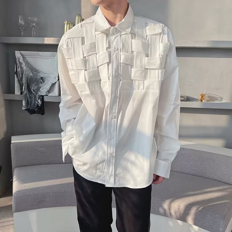 เสื้อเชิ้ตแขนยาวดีไซน์สำหรับผู้ใหญ่และเยาวชน สวมใส่ได้หลากหลายโอกาส รูปที่ 5