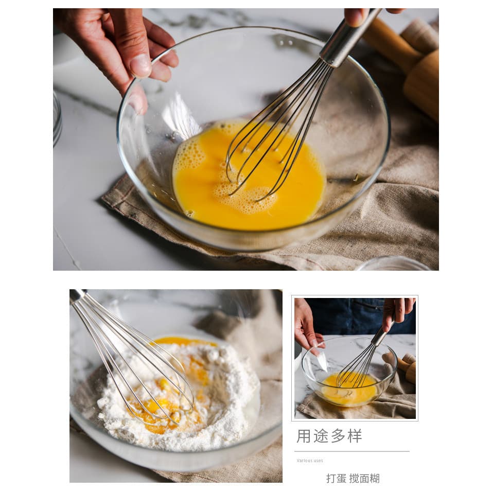 SZX ที่ตีไข่ด้วยตนเองสแตนเลส1ชิ้นเครื่องผสมไข่ครีมมือถืออุปกรณ์เบเกอรี่ที่ใช้ในครัวเรือน รูปที่ 8