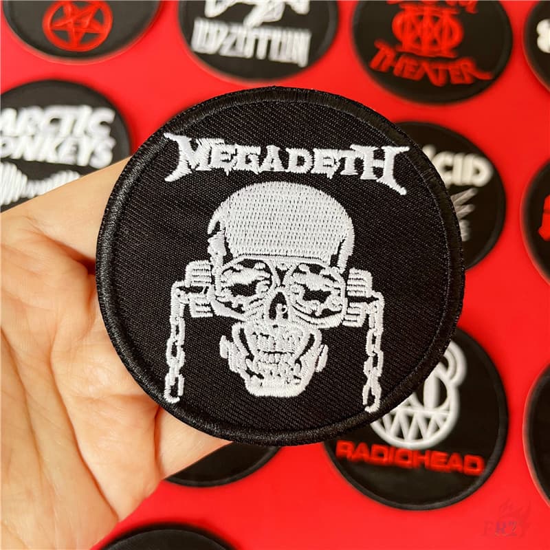Classic Rock Band Logo Series 03 Iron-on Patch 1 ชิ้น Thrash Metal / Hard Rock / Indie Rock DIY เย็บบนเหล็กบนป้ายแพทช์ รูปที่ 6