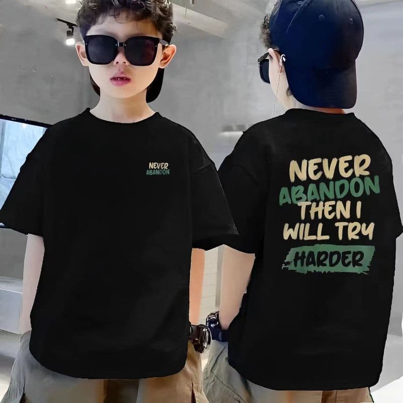 เสื้อยืดเด็กชาย ผ้าฝ้ายแท้ พิมพ์ลายแฟชั่น เหมาะสำหรับเด็กอายุ 3-15 ปี ใส่สบายมาก ราคาโรงงาน รูปที่ 1
