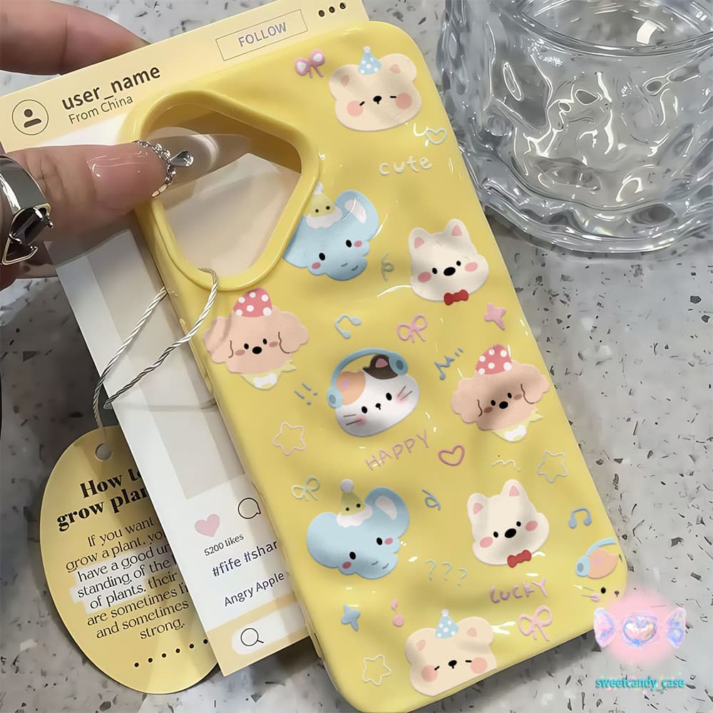 จัดส่งในพื้นที่ เคสเหมือนอุกกาบาต น่ารัก อวตารสัตว์การ์ตูน สําหรับIPhone16 15 14 13 12 11 7 8plus Pro Promax X XR XS รูปที่ 2