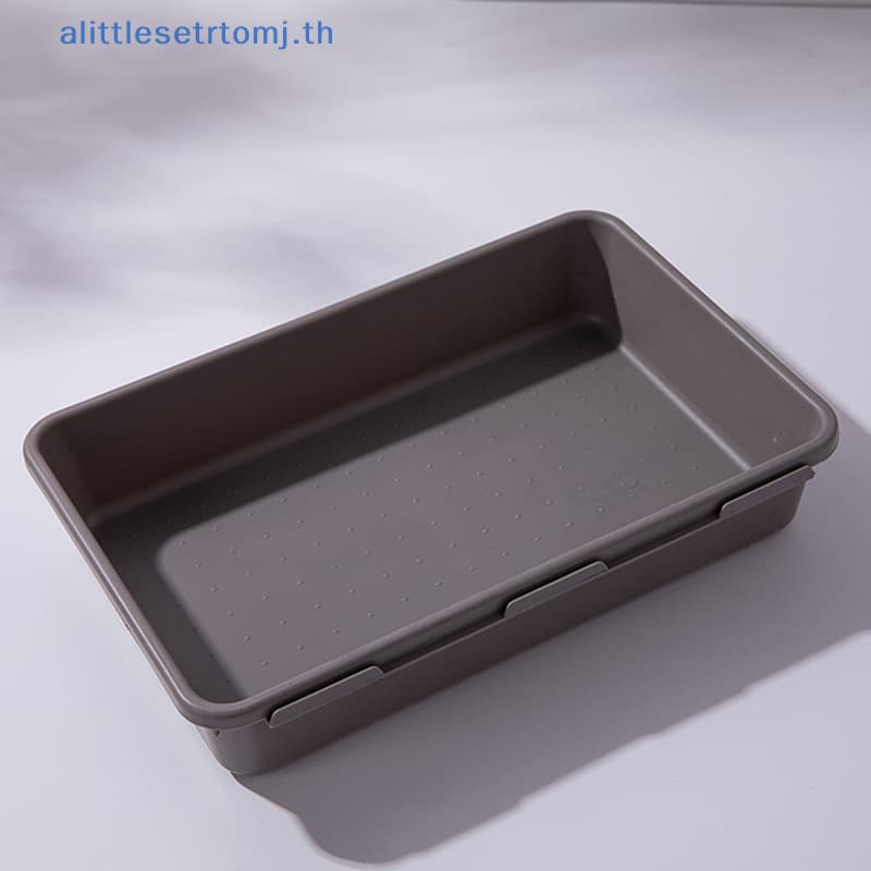 Alittlese 8 ชิ้นลิ้นชัก Organizers ครัวเรือนกันฝุ่นโต๊ะเครื่องเขียนกล่องเก็บผู้หญิงแต่งหน้า Organizer ห้องครัวอุปกรณ์ห้องน้ํา TH รูปที่ 7