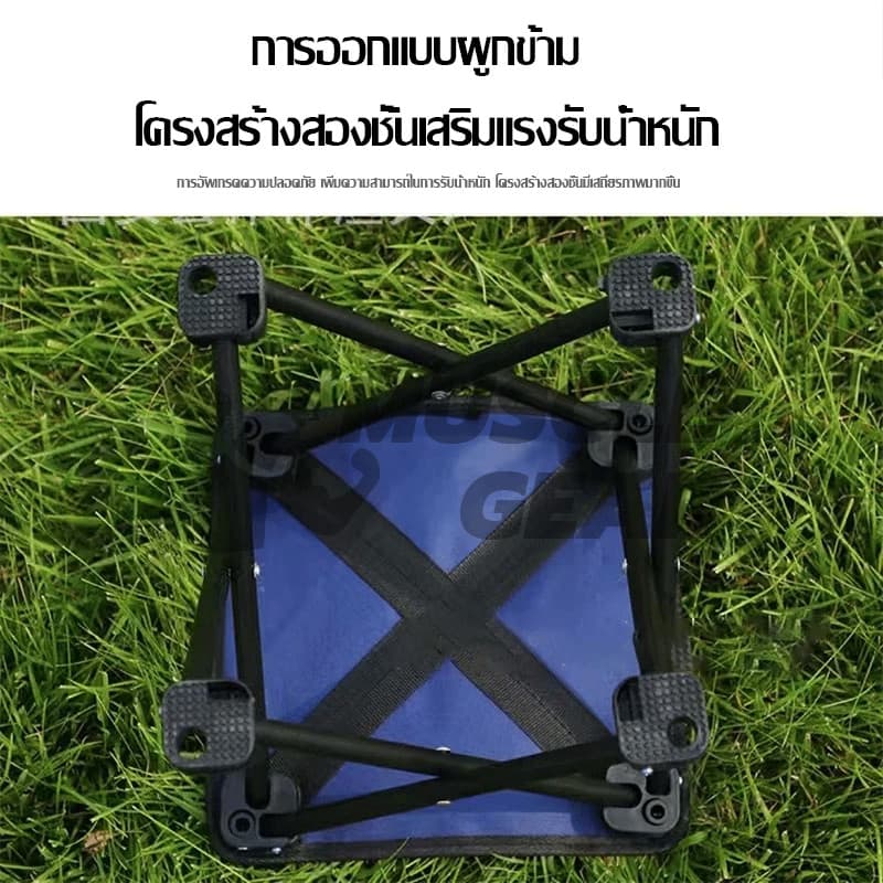 ที่นั่งพับได้ขนาดเล็ก เก้าอี้พับพกพา เก้าอี้ปิคนิค เก้าอี้แคมป์ปิ้ง ใช้งานกิจกรรมกลางแจ้งกางเต็นท์ เดินป่า ตกปลา ปิคนิค รูปที่ 8