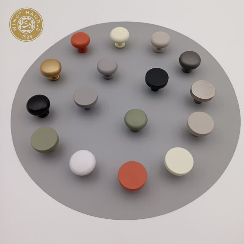 Morandi สีตู้จับลิ้นชักหลุมเดียวจับตู้เสื้อผ้าตู้รองเท้ามือจับประตูหน้าอกลิ้นชักลูกบิดห้องครัว Doorknobs ฮาร์ดแวร์ รูปที่ 7