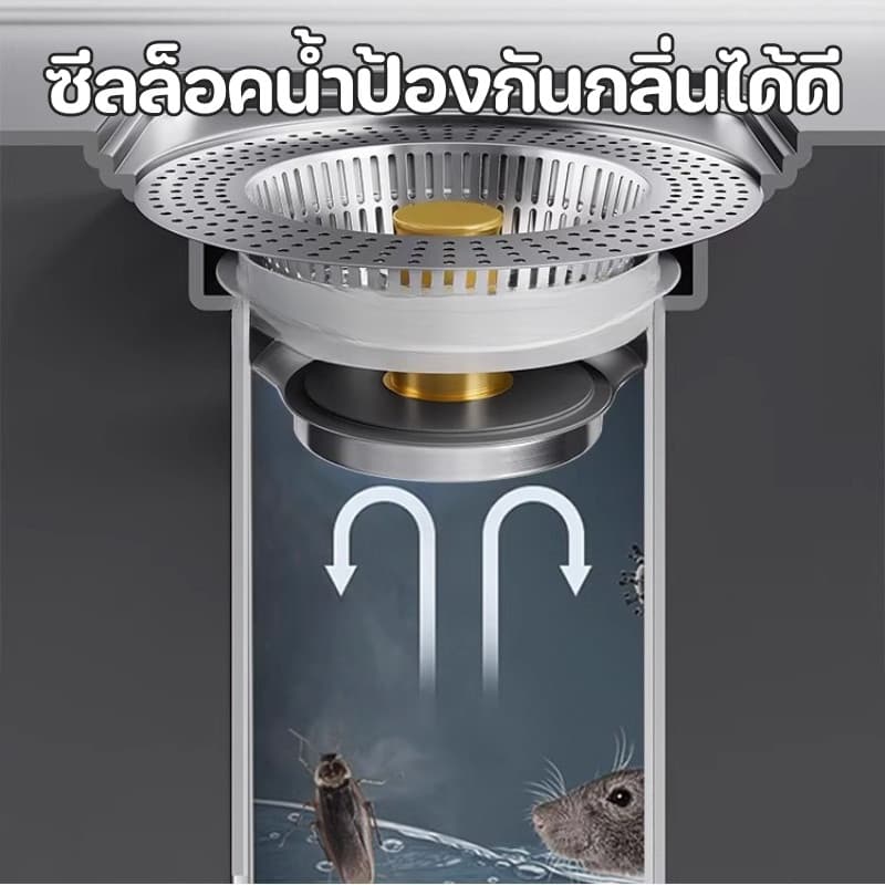 COD ใหม่ ที่กรองอ่างล้างจาน ป้องกันการอุดตัน ห้องครัว และห้องน้ำ กรองท่อระบายน้ำ รูปที่ 4