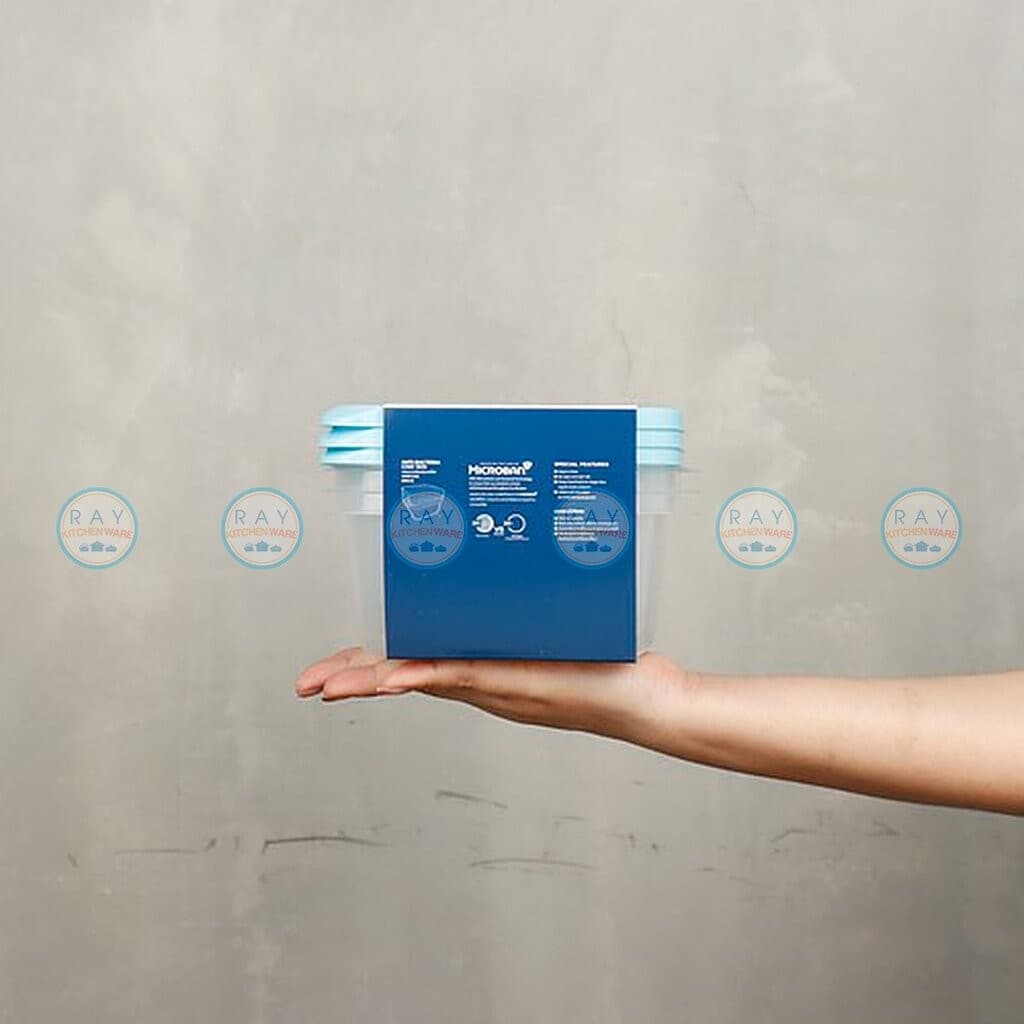 Super Lock กล่องถนอมอาหาร 850 ml 3 ใบ ฝาปิด Chef Box 6052 Micronware Lunch box กล่องเก็บของสดเข้าไมโครเวฟ กล่องแช่เย็น รูปที่ 2