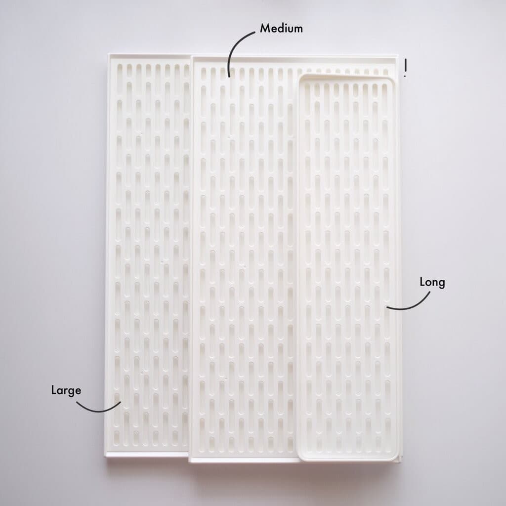 Omocha | White Drain Tray ถาดสะเด็ดน้ำ ถาดคว่ำจาน ถาดรองจาน รองแก้ว รองขวดนม สีขาวมินิมอล รูปที่ 3