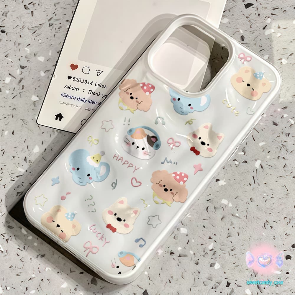 จัดส่งในพื้นที่ เคสเหมือนอุกกาบาต น่ารัก อวตารสัตว์การ์ตูน สําหรับIPhone16 15 14 13 12 11 7 8plus Pro Promax X XR XS รูปที่ 9