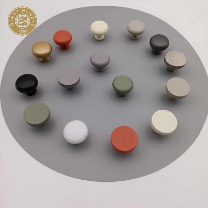 Morandi สีตู้จับลิ้นชักหลุมเดียวจับตู้เสื้อผ้าตู้รองเท้ามือจับประตูหน้าอกลิ้นชักลูกบิดห้องครัว Doorknobs ฮาร์ดแวร์ รูปที่ 8