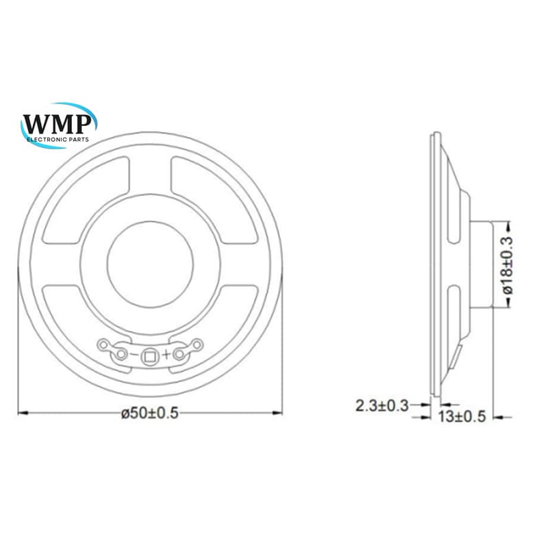 ลําโพงแบบพกพาทวีตเตอร์ 0.5W 1W 2W 3W 8R Ohm ลําโพงลําโพงเสียงสําหรับคอมพิวเตอร์ขนาด 50/57/66/77 มม. รูปที่ 6