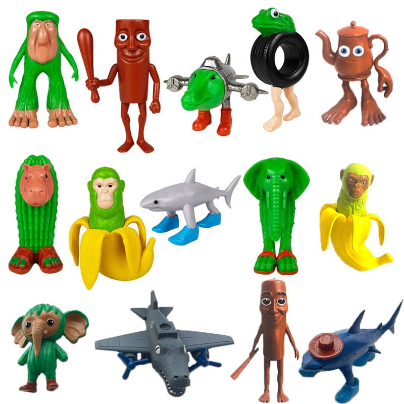 จัดส่งจากประเทศไทย8 ชิ้น/เซ็ต AI Brainrot Soundboard USA รูปรูปตุ๊กตาของเล่นสําหรับของขวัญเด็กคอลเลกชันเครื่องประดับรถบ้านเค้กตกแต่งตกแต่ง Gacha Trralero tralala tungtung sa รูปที่ 7