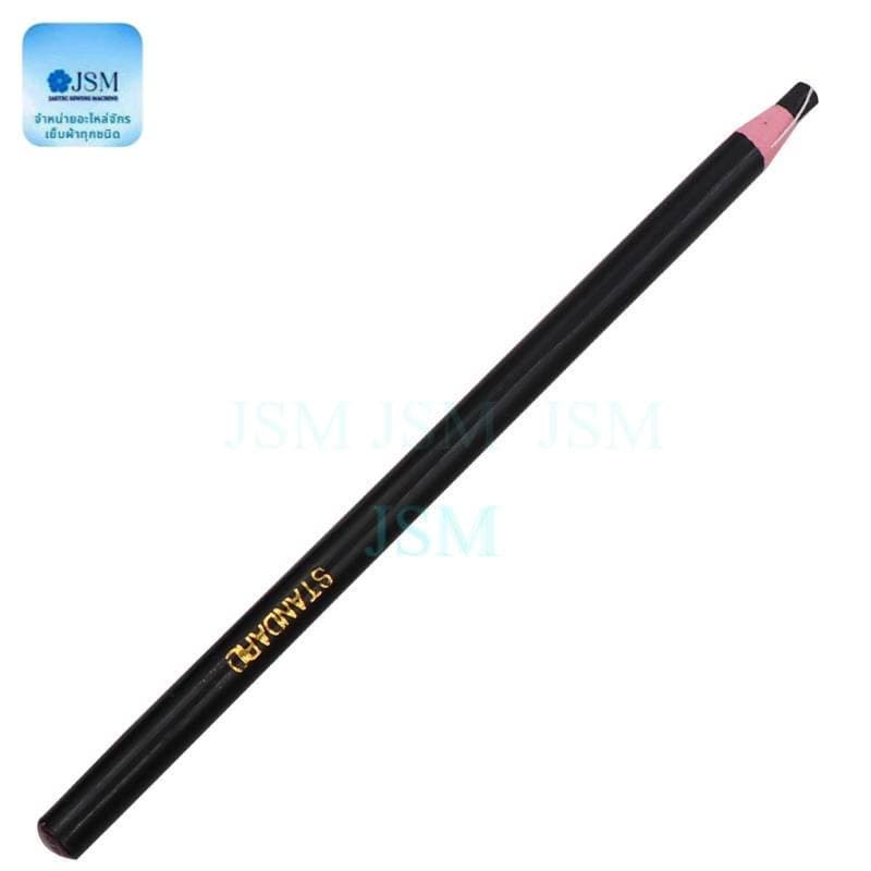 ดินสอสี เขียนผ้า มี 6 สี ขาว ดำ เเดง เหลือง เขียว ฟ้า ยี่ห้อ:STANDARD รูปที่ 8