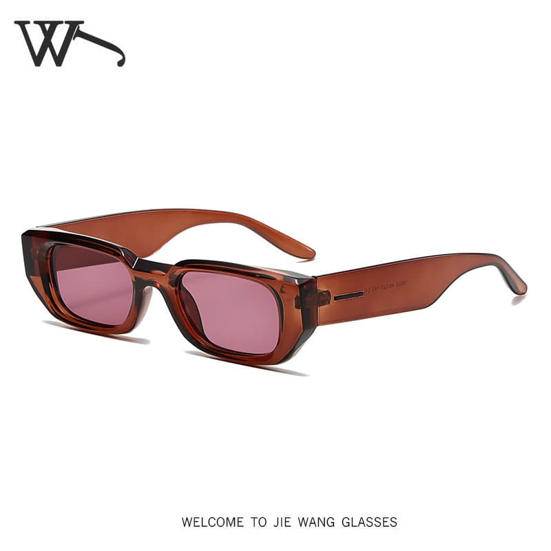 New advanced uv400 European and American retro small frame personality sunshade sunglasses for men and women รูปที่ 2