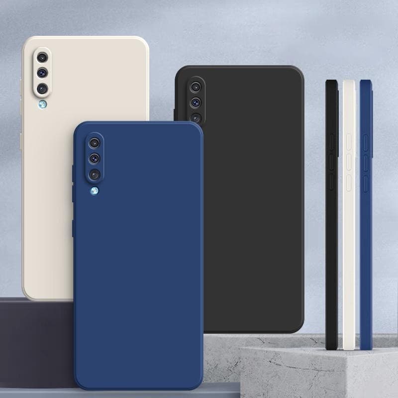 เคส Samsung A50 / A30S / A50S สีทึบ Samsung A30S / A50S / A50 เคสซิลิโคนป้องกันการตกสีธรรมดาเรียบง่าย YT รูปที่ 1