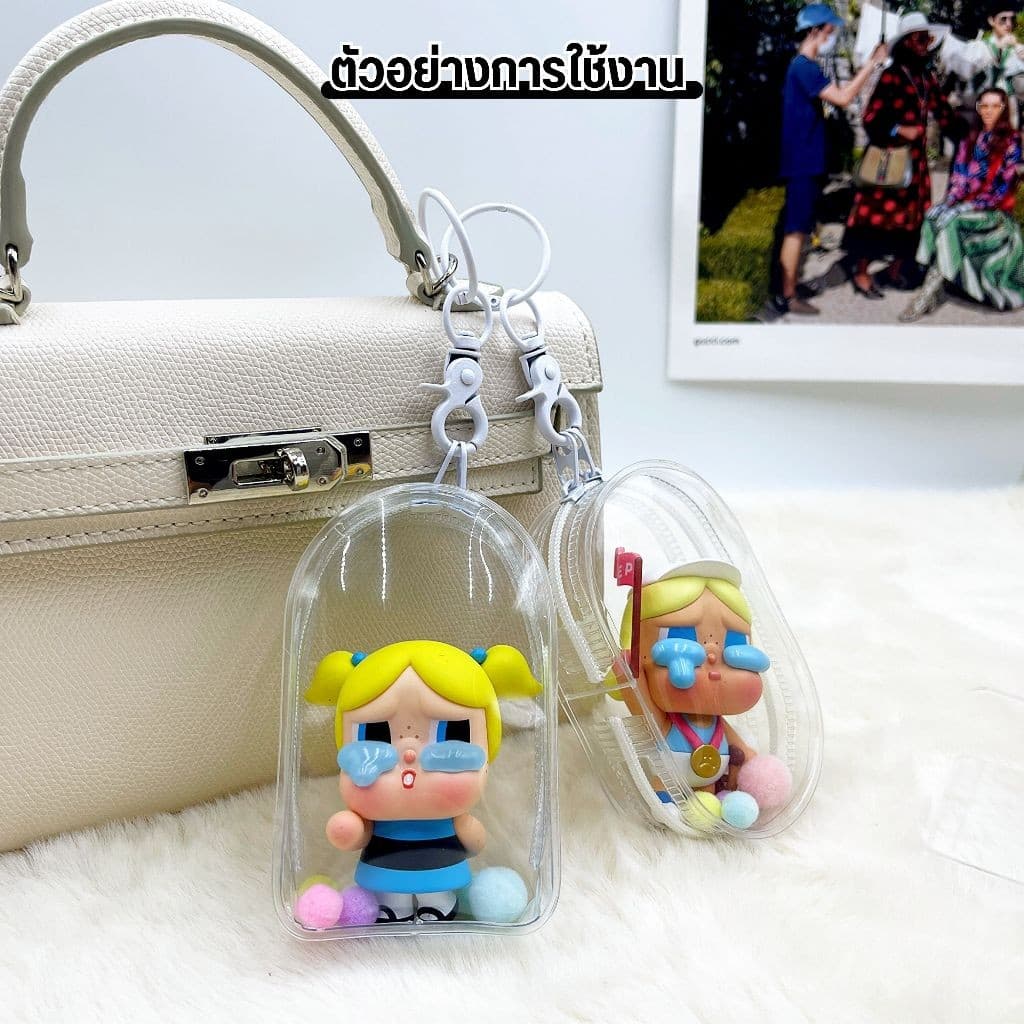 กระเป๋าใส่ลาบูบู้ ถุงใส่ลาบูบู้ PVC ใส กันฝุ่น 10/10.5/13.5/16/18ซม สําหรับห้อยตุ๊กตา รูปที่ 4