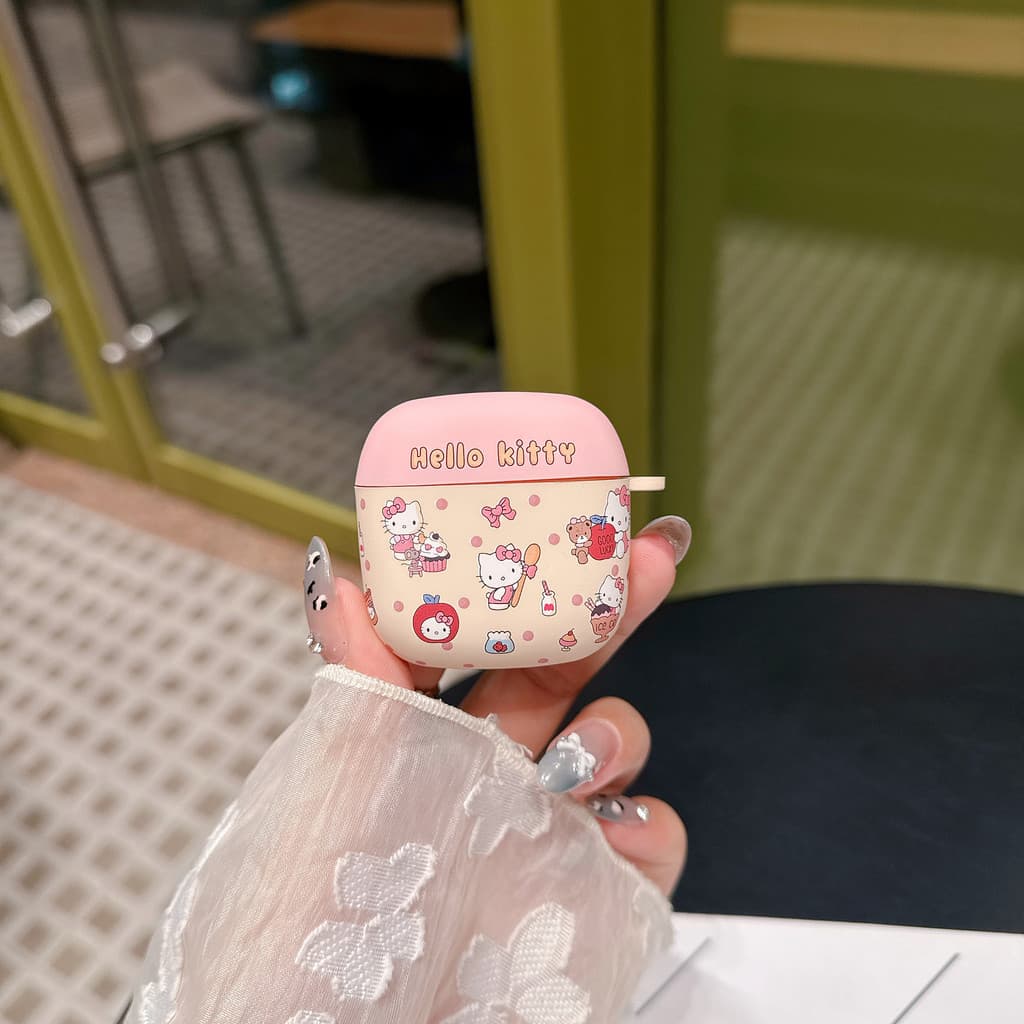 สําหรับ HUAWEI FreeBuds PRO SE 2 3 4 5 6 7 i FreeClip TPU สีชมพู Hello Kitty Cat Soft Case ฝาครอบป้องกัน รูปที่ 8