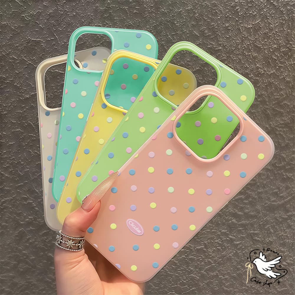 COD-ในไทยจุดสีเคสโทรศัพท์สําหรับ For iPhone 11ProMax 12Pro 13 14 15Pro Max 16Plus 13 เคส หญิงคนรักเพื่อนฝาครอบโทรศัพท์ รูปที่ 9