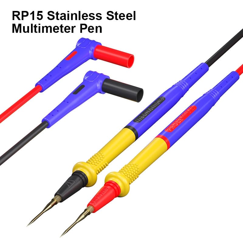 MECHANIC RP15 ปากกามัลติมิเตอร์ 1000V 20A สแตนเลสสตีลมัลติมิเตอร์แบบดิจิตอล Ultra Fine Point เข็ม Soft Test Probe รูปที่ 6