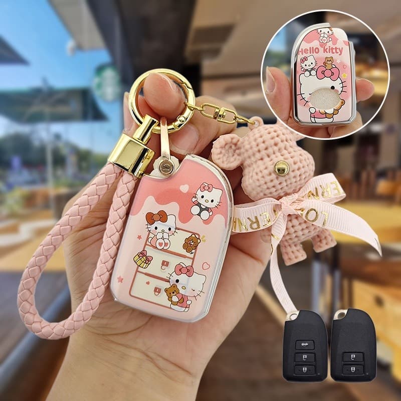 ปลอกกุญแจรถสําหรับ Toyota vios yaris 2022 2020 2016 2024 2017 2018 2019 TPU เคสกุญแจรถยนต์ เคสกุญแจรีโมทรถยนต์ รูปที่ 1