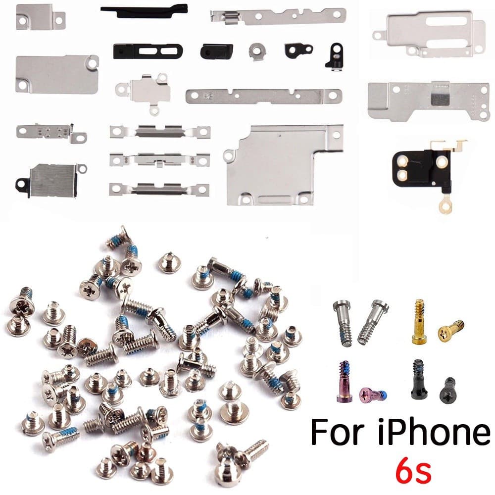 ชุดแผ่นเหล็กและสกรูภายในครบชุดสําหรับ iPhone 5S SE 6 6S 7 8 Plus X XR XS Max รูปที่ 9