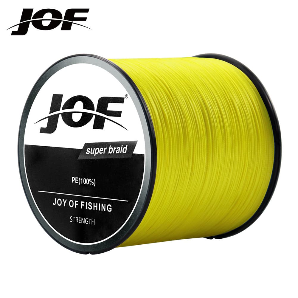 Jof เชือกตกปลา 4 เส้น ถัก PE 300m Multifilament ทนทาน เครื่องมือถักสายปลาคาร์พ ลวดตกปลา รูปที่ 1