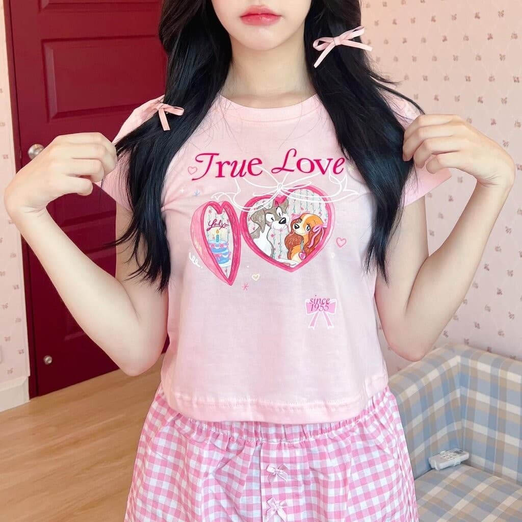 mexocute เสื้อครอปเบบี้ที ทรงพอดีตัว เดอะพัมกิ้น รูปที่ 3