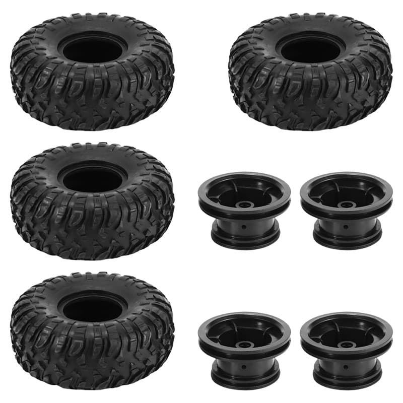 4 ชิ้น RC รถยาง Tyre ล้ออัพเกรดอุปกรณ์เสริมสําหรับ MN D90 D91 D96 D99 MN90 MN99S 1/12 RC รถอะไหล่ รูปที่ 8