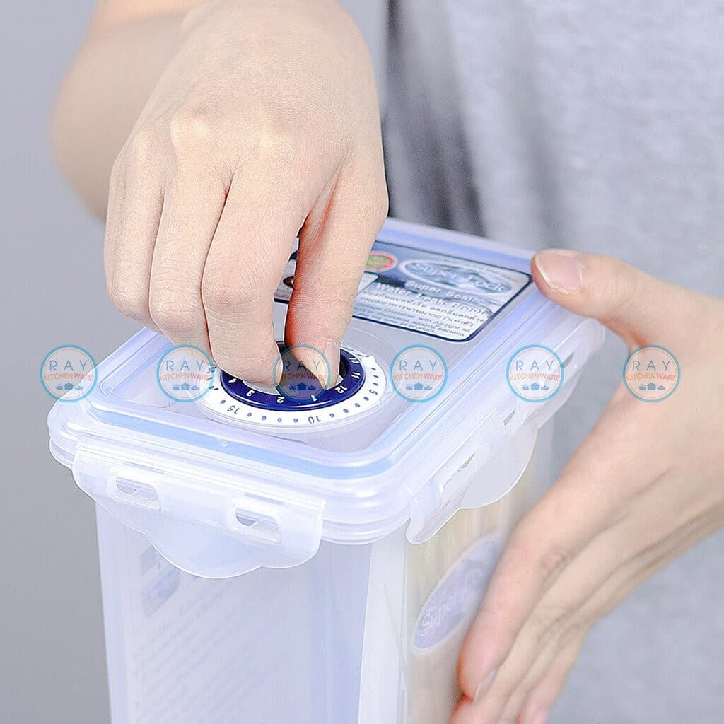 Super Lock กล่องถนอมอาหาร ตั้งวันที่เก็บได้ Date Series ฝาล็อคสุญญากาศ 6023 6025 6027 Micronware กล่องเก็บเส้นสปาเกตตี้ รูปที่ 8