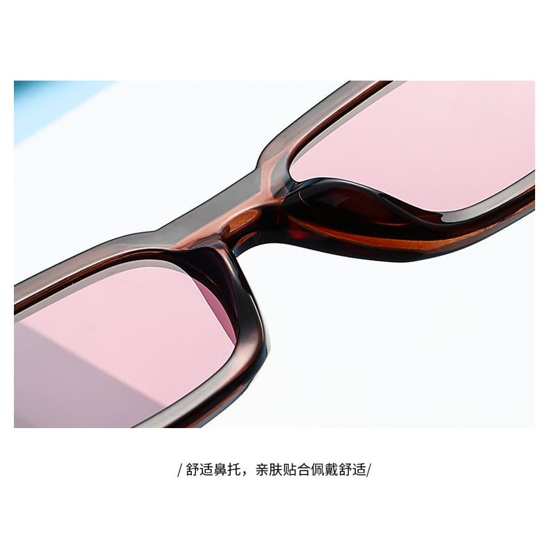 New advanced uv400 European and American retro small frame personality sunshade sunglasses for men and women รูปที่ 7
