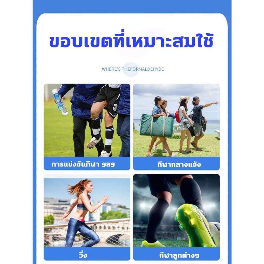 สเปรย์เย็น สเปย์เย็น สเปรย์เย็นๆๆ สูตรเย็น ฉีดแล้วเย็นทันที พกพาสะดวก สเปรย์แก้ปวดกล้ามเนื้อ เล่นกีฬา รูปที่ 6