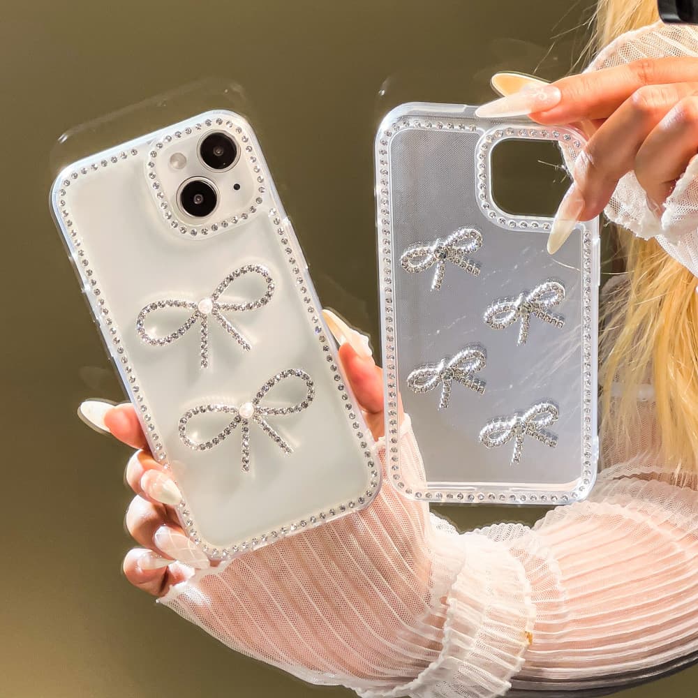 เคสใสกากเพชร​สำหรับ​รุน สำหรับ For iPhone 11 12 13 14 15 16 Pro Max เคสไอโฟน14 Flash Glitter Bling ShockProof Cover รูปที่ 5
