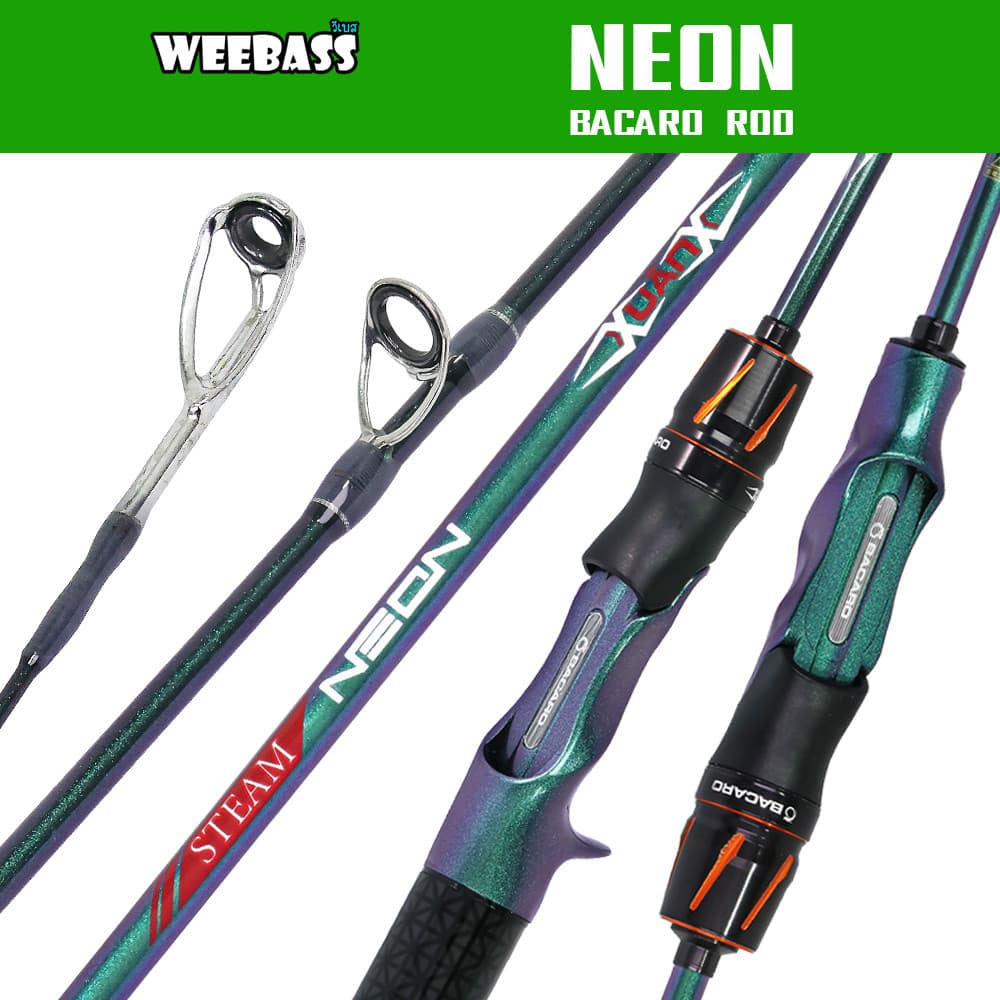 WEEBASS คันเบ็ด - รุ่น BACARO NEON 3-10lb คันตีเหยื่อปลอม คันUL คันตกปลา ROD รูปที่ 1