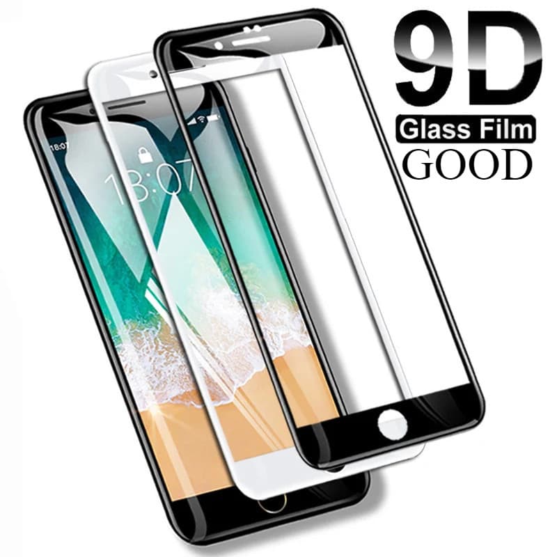 Poppa กระจกกันรอยหน้าจอแบบเต็ม 9D สำหรับ iPhone 17 15 12 14 11 13 Pro Max 7Plus XR 14 15 7 6s 8 Plus X XS MAX SE #9D รูปที่ 1