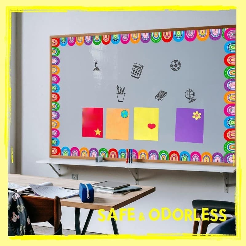 Cutep 10m สีสัน Bulletin Border Trim น่ารัก Bulletin Board Borders สติกเกอร์ Bulletin BOARD ตกแต่งสําหรับ Clas รูปที่ 6