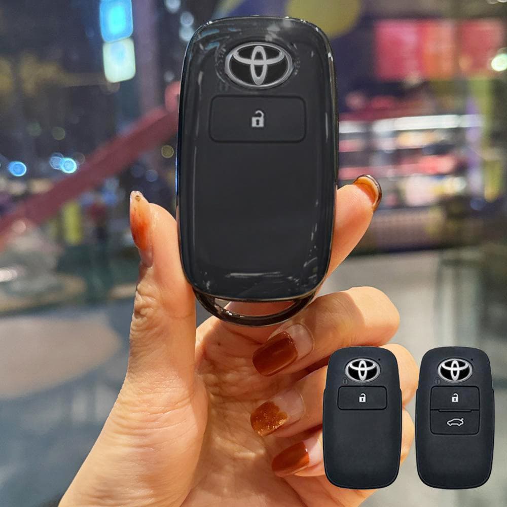 เคสกุญแจรถ Toyota สําหรับ yaris ativ/cross veloz avnaza raize vios ปลอกกุญแจ yaris พวงกุญแจ 2022 2023 2024 รูปที่ 1