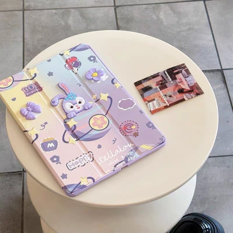 010. เคสฝาพับ สำหรับ Samsung Tab S6 lite/Tab A7 lite/Tab A9 Plus A9Plus Tab S9FE S9 FE Tab A11 A11Plus มีช่องใส่ปากกา รูปที่ 3