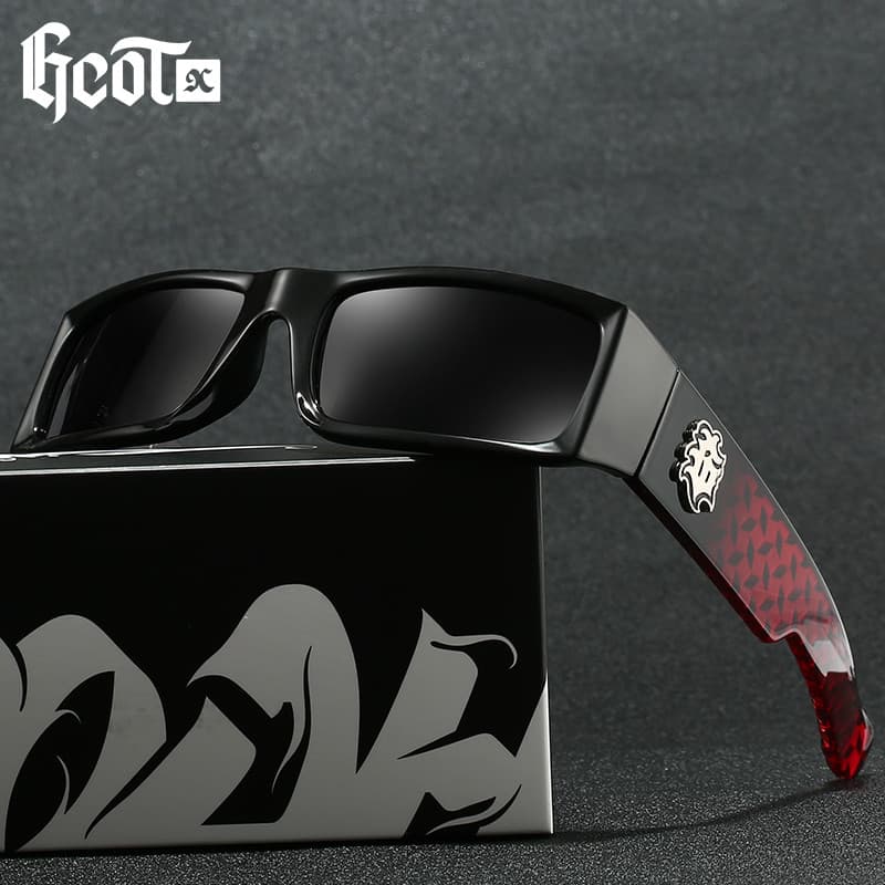 Gcotx Y2K West Coast แว่นกันแดดโพลาไรซ์ผู้ชายดีไซน์แบรนด์ รูปที่ 1