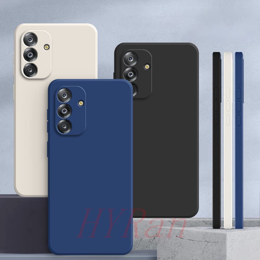 เคส Samsung A17 5G/A56/A36/A26/A16/A55/A35/A25/A15/A05S/A54/A34/A24/A14 5G เคสซิลิโคนสีธรรมดาเรียบง่าย YT รูปที่ 1