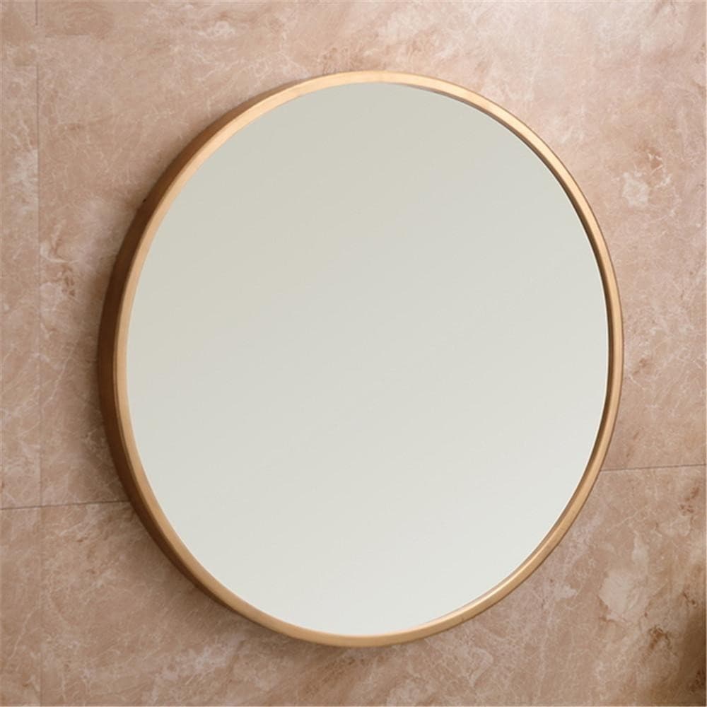 AO40/50/60cm จัดส่งที่รวดเร็วสีดำสีขาวทองรอบกระจกกระจกกลมmirror กระจกติดผนังgold black white กระจกเงาติดผนังกระจกห้องน้ำ รูปที่ 3