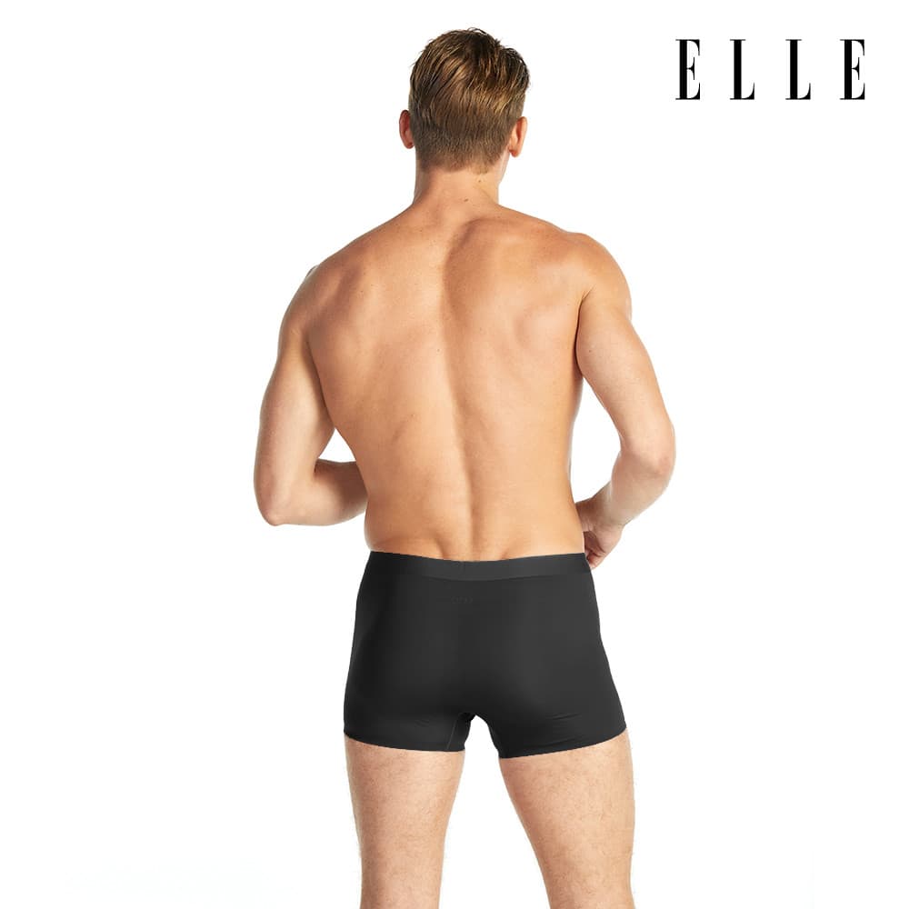 ELLE HOMME COOL | แพ็ค 1 ชิ้น กางเกงในทรง TRUNK เย็นสบาย แห้งไว ระงับกลิ่น สีดำ | KUT2911 รูปที่ 4