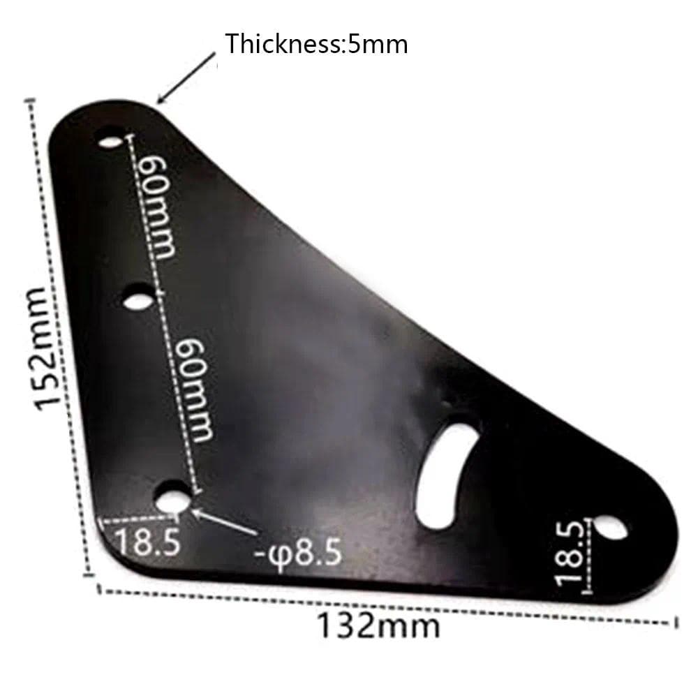 1pc เหล็กคาร์บอน L-Type Bracket Fix Racing Simulator Display Fixture Triple Screen Bracket มุมแผ่นเชื่อมต่อสามเหลี่ยม รูปที่ 3