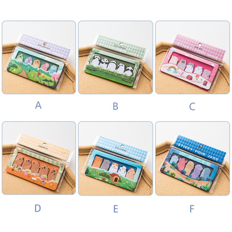 150 แผ่นสัตว์น่ารัก Paradise Seires Sticky Notes นักเรียนแบบพกพา Memo Pad น่ารักสัตว์ Series สติกเกอร์ฉลากกระดาษบันทึก รูปที่ 5