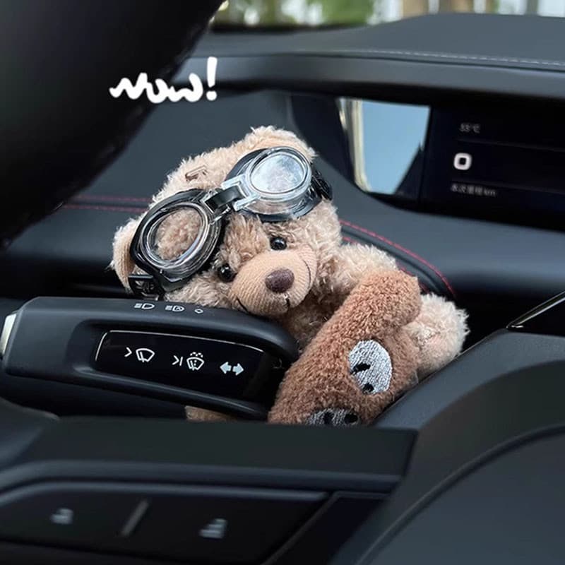 ตุ๊กตาหมีน่ารัก ตุ๊กตากระต่าย สําหรับตกแต่งที่ปัดน้ําฝนรถยนต์ แต่งภายในรถยนต์ รูปที่ 6
