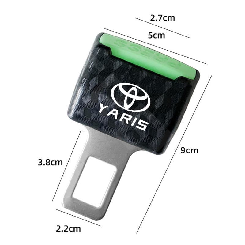 Toyota หัวต่อขยายเข็มขัดนิรภัยรถยนต์ หัวเสียบเข็มขัดนิรภัยเพื่อตัดเสียงเตือน ที่เสียบเบลท์หลอกใช้งานได้จริงเสียบต่อกันได้ สำหรับ Toyota Prius Fortuner Corolla Cross CHR Camry Wish Vios Veloz Estima Sienta Yaris Ativ Altis Hilux Revo bZ4X Hiace รูปที่ 6